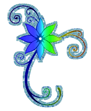 fleur couleur bleu